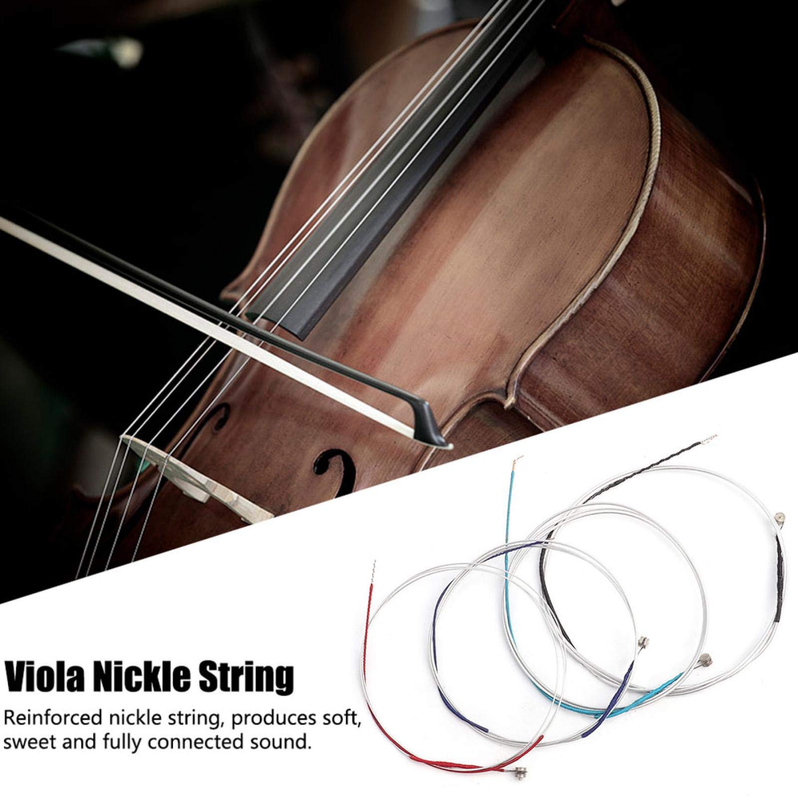 アクセサリー viola Viola Strings, Viola String Set, Professional Nickle Viola